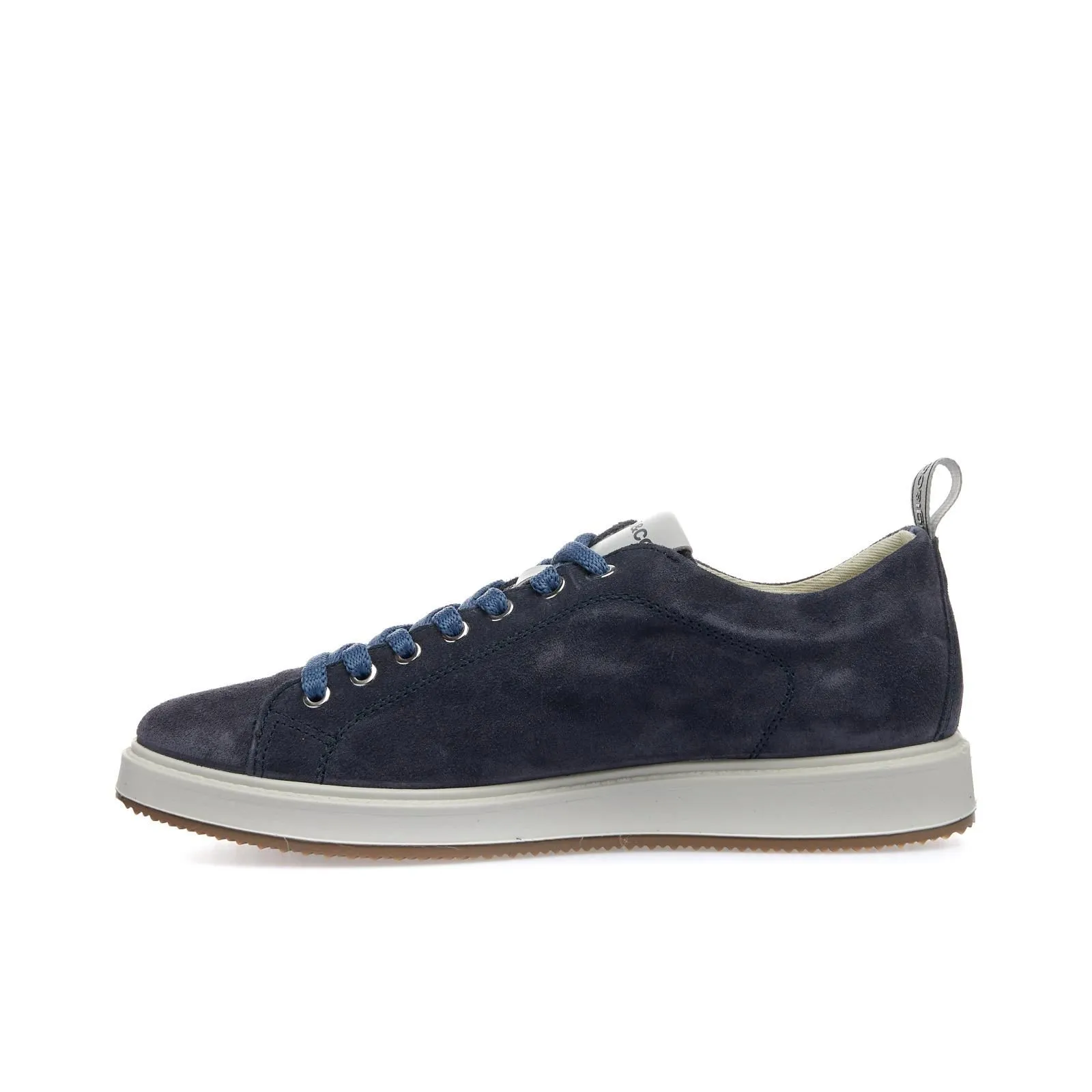 Sneakers blu da uomo in pelle