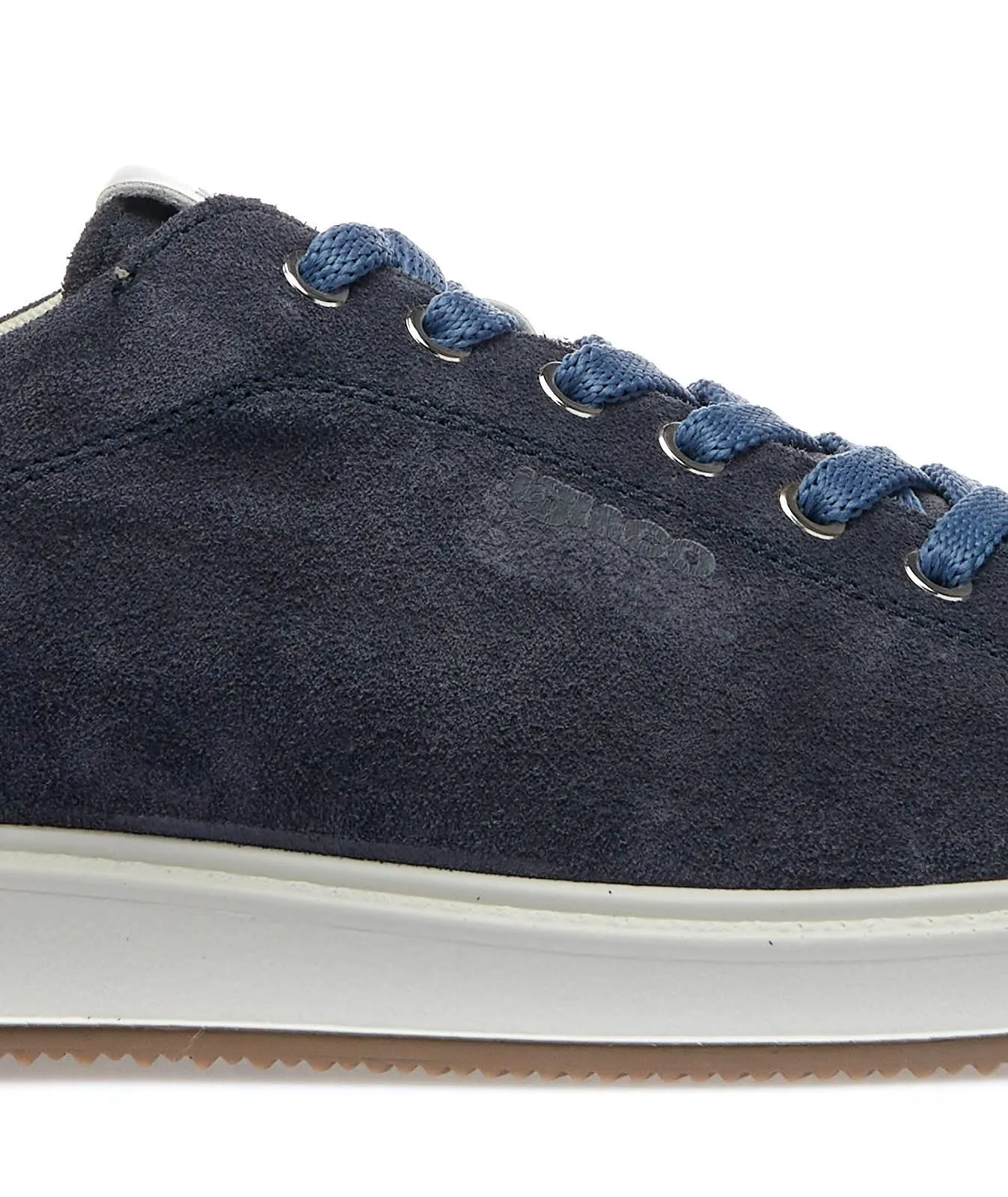Sneakers blu da uomo in pelle