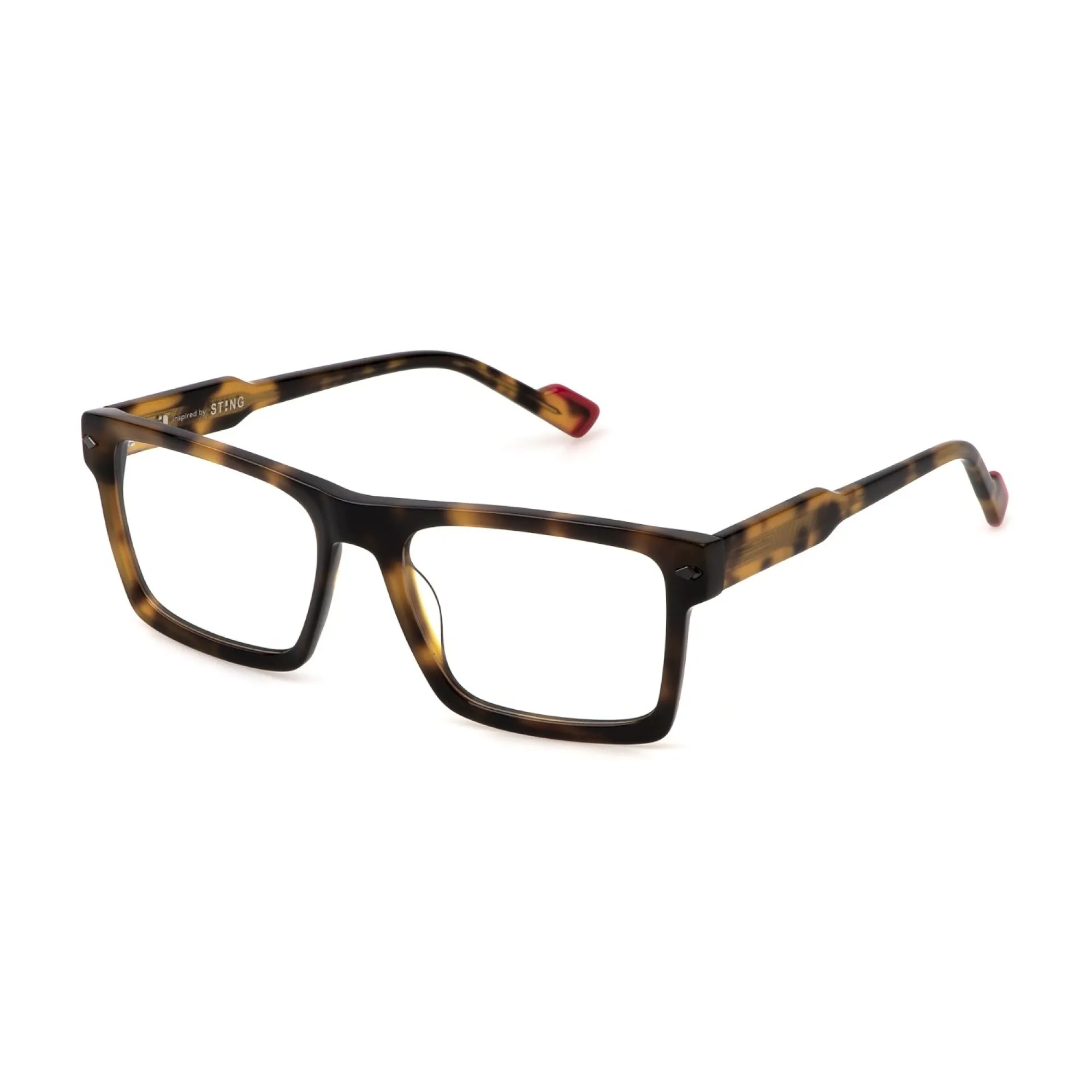   Sting VST504 - 0741 Avana Giallo Lucido | Occhiale Da Vista Uomo 