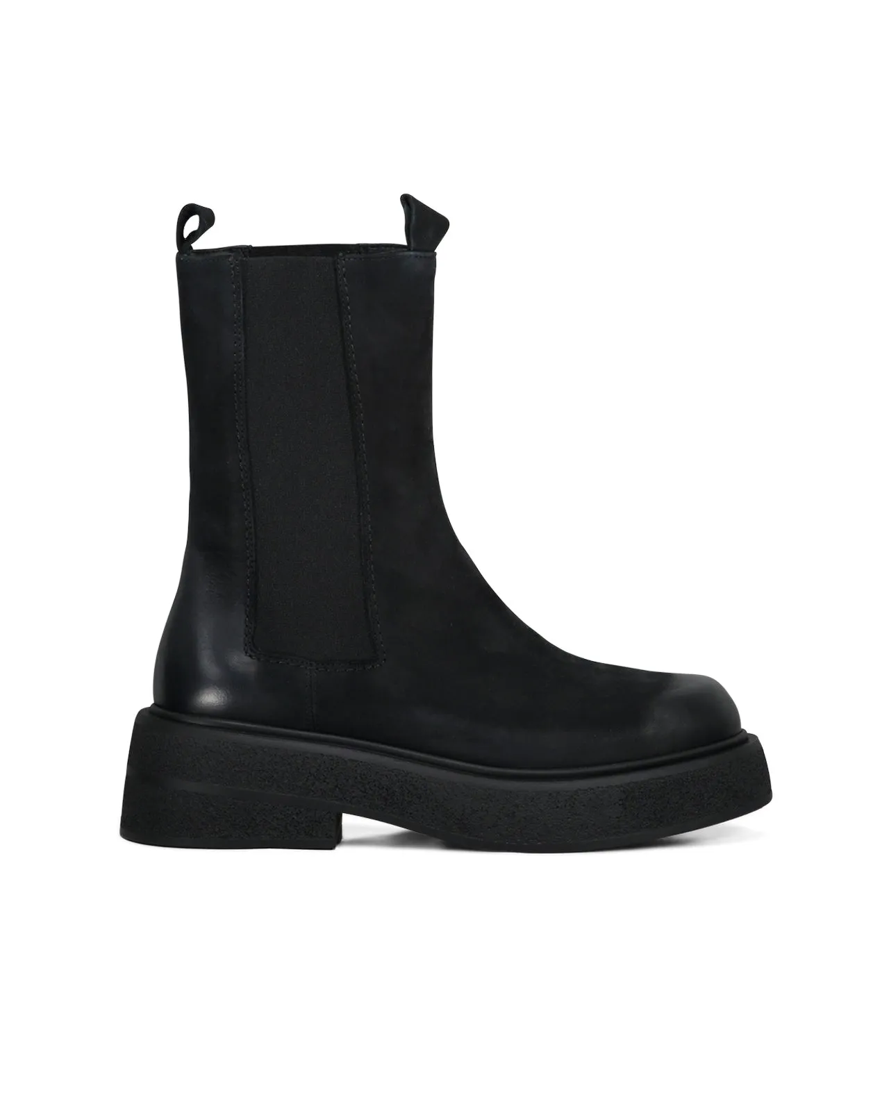 Stivale Chelsea Wash pelle nera