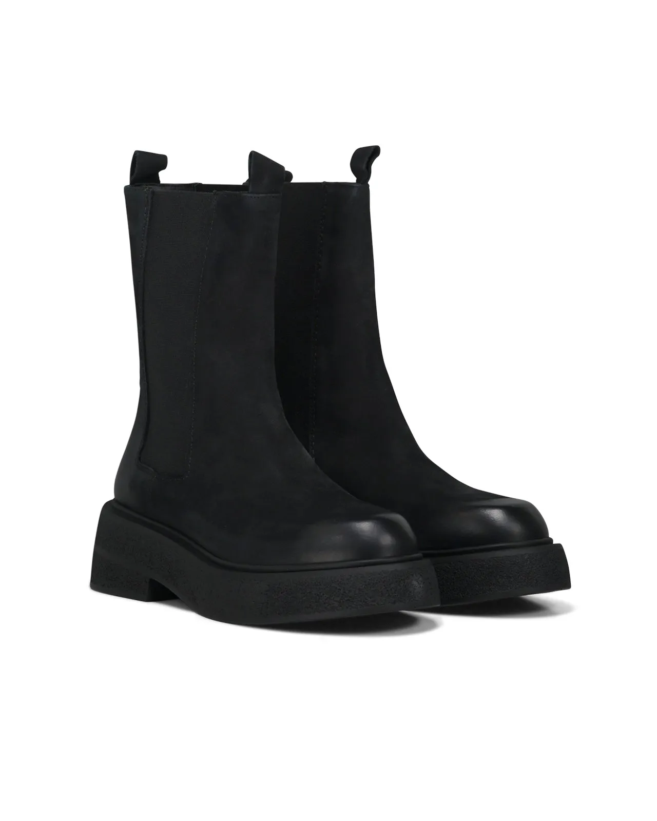 Stivale Chelsea Wash pelle nera