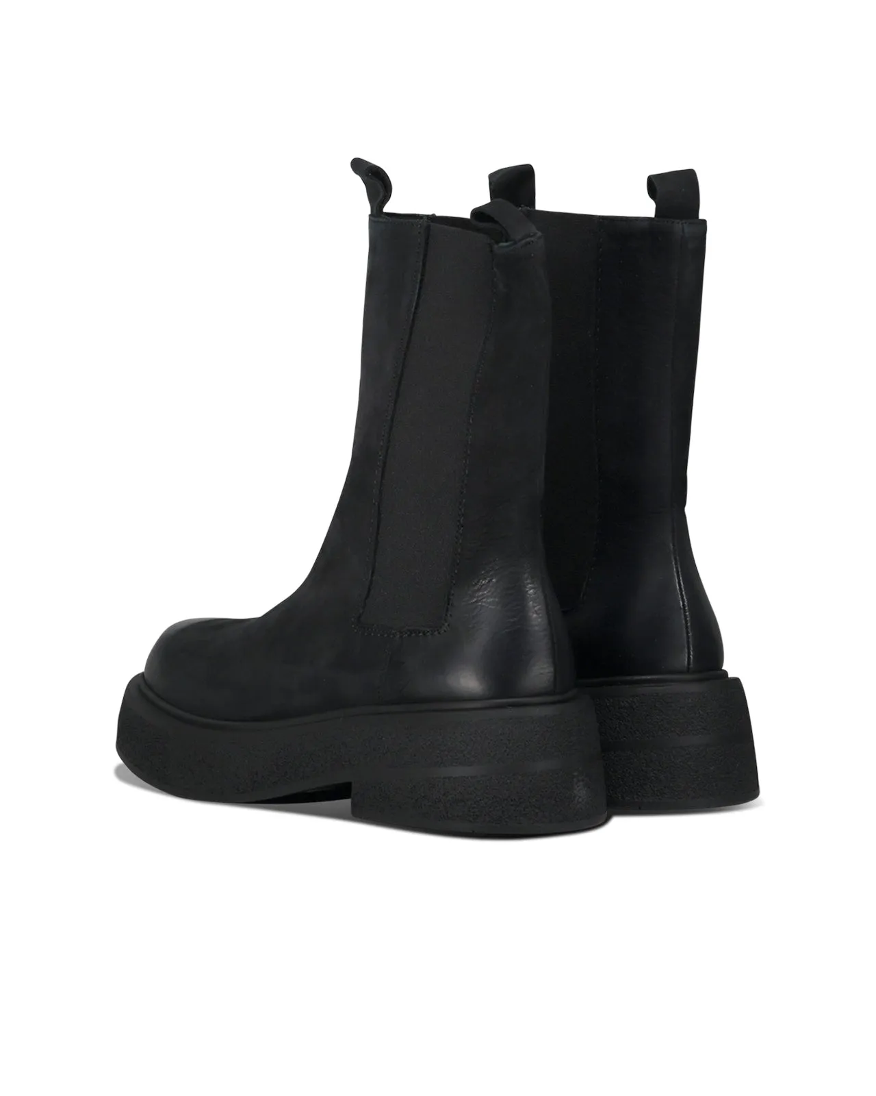 Stivale Chelsea Wash pelle nera