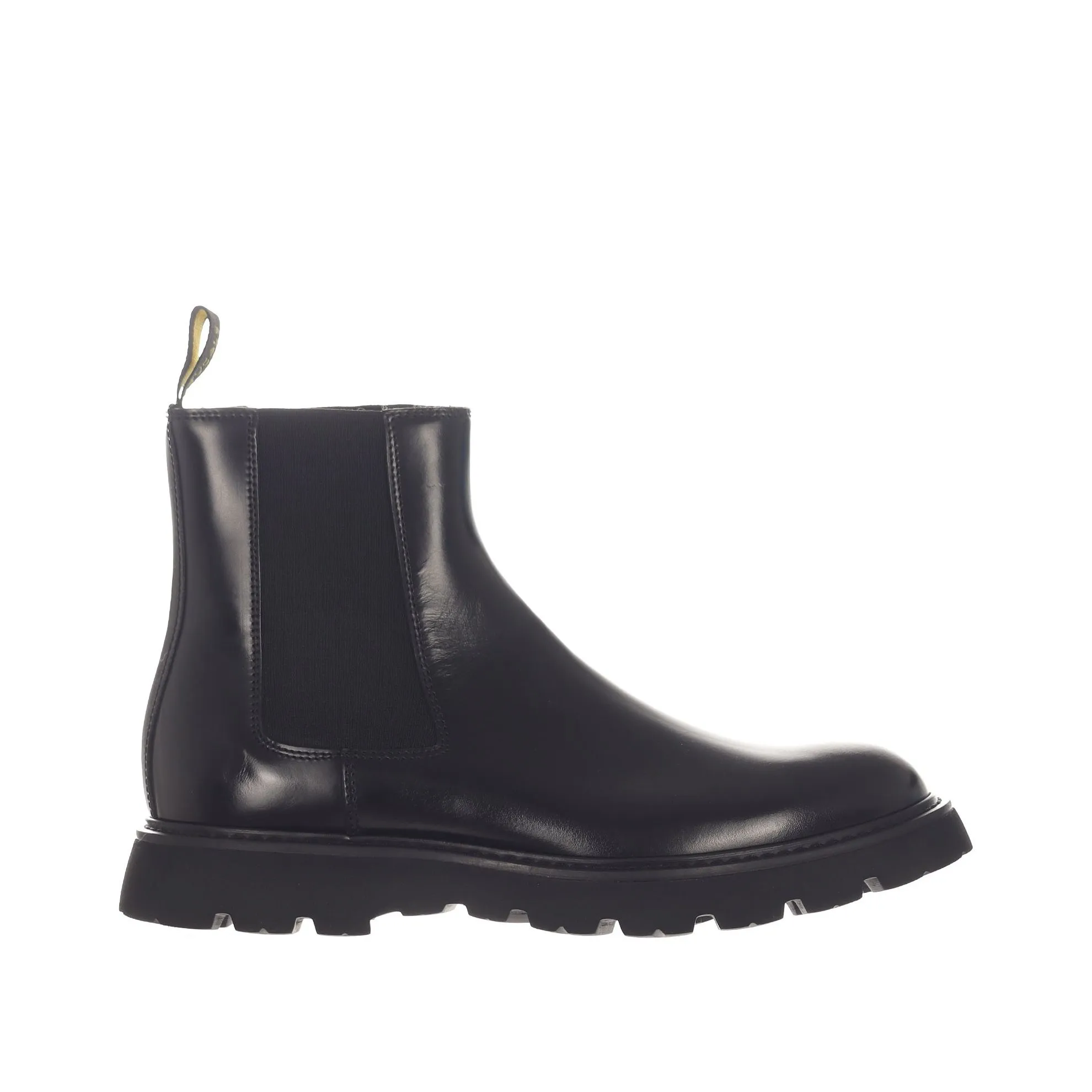 Stivaletto beatles in pelle semilucida