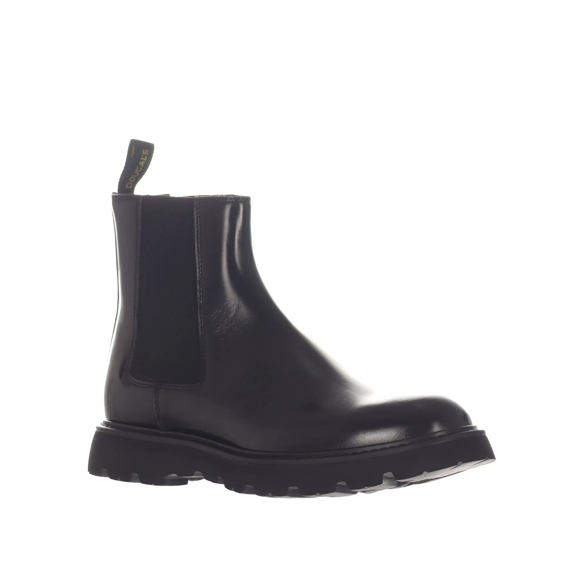 Stivaletto beatles in pelle semilucida