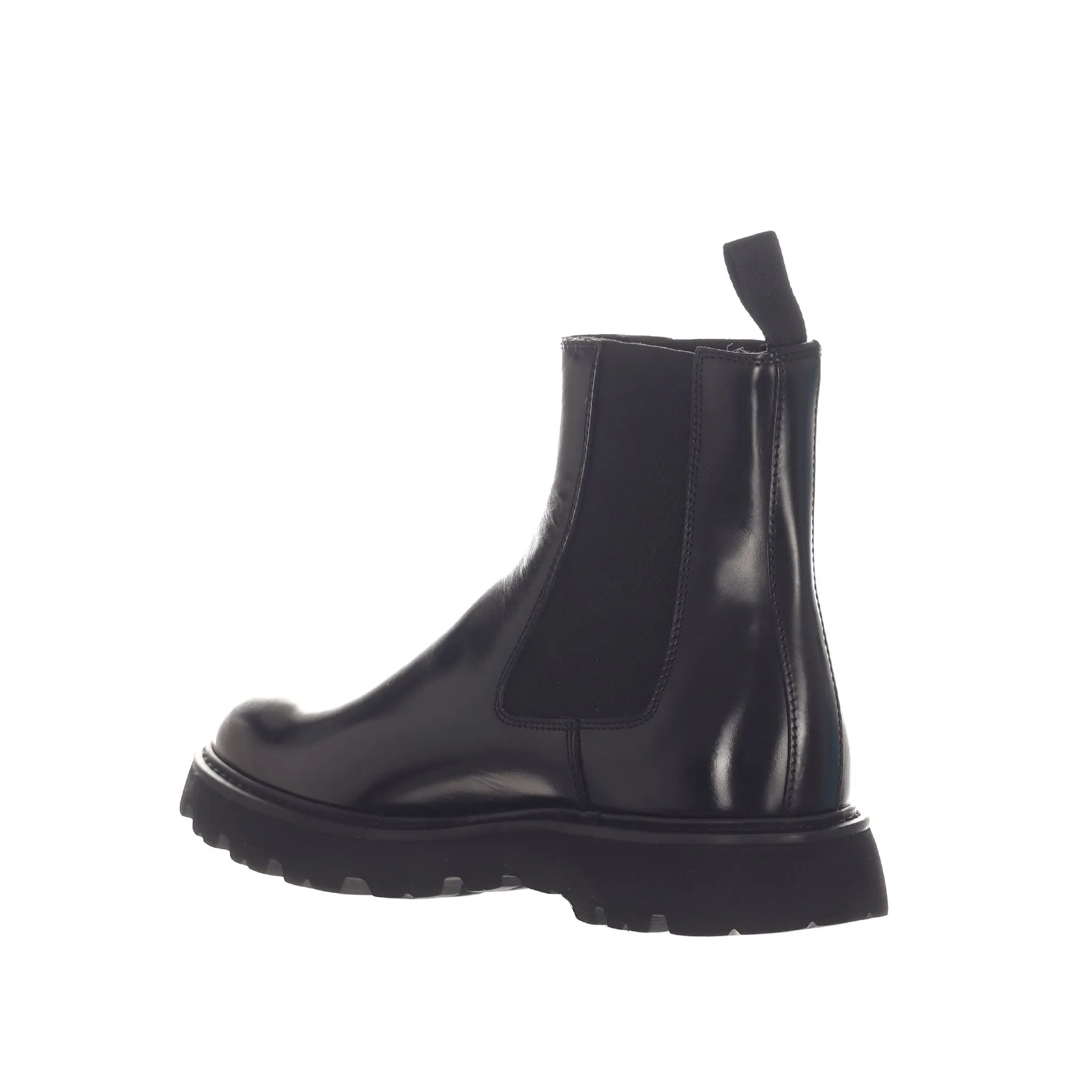 Stivaletto beatles in pelle semilucida