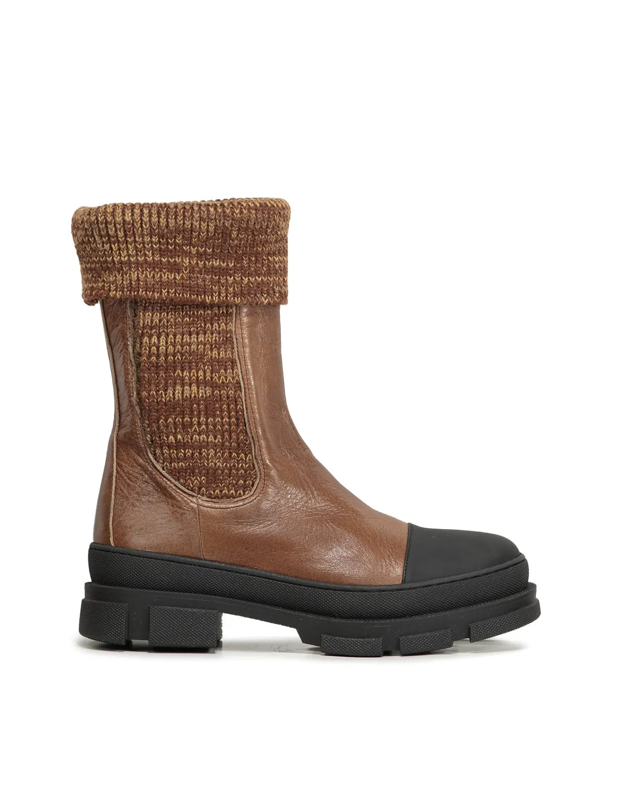 Stivaletto Chelsea calza marrone
