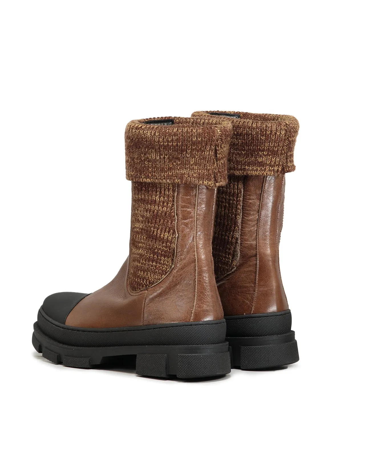 Stivaletto Chelsea calza marrone