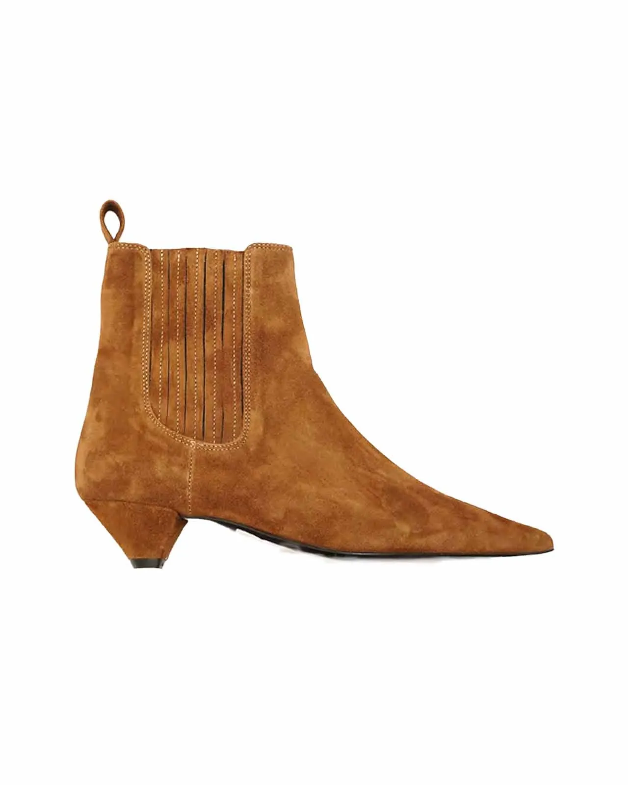 Stivaletto chelsea camoscio bruciato