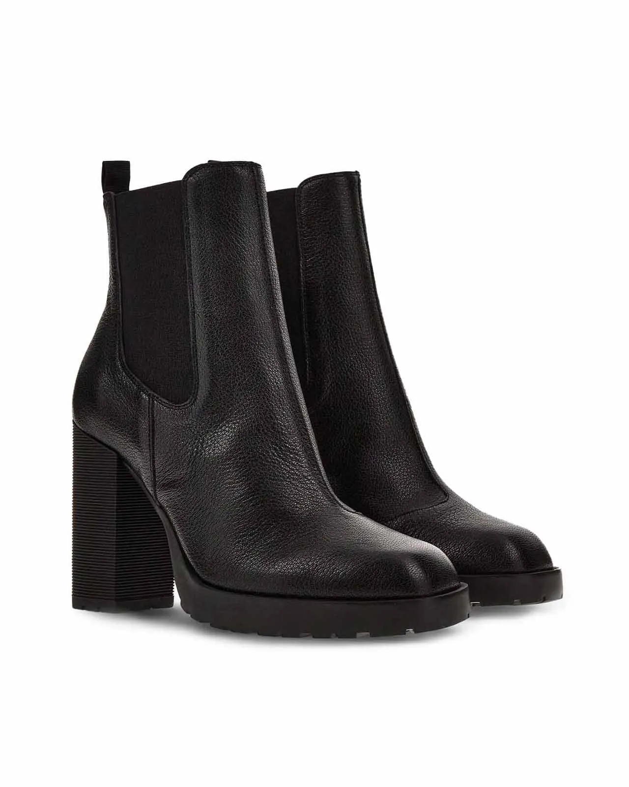 Stivaletto Chelsea H623 pelle nera