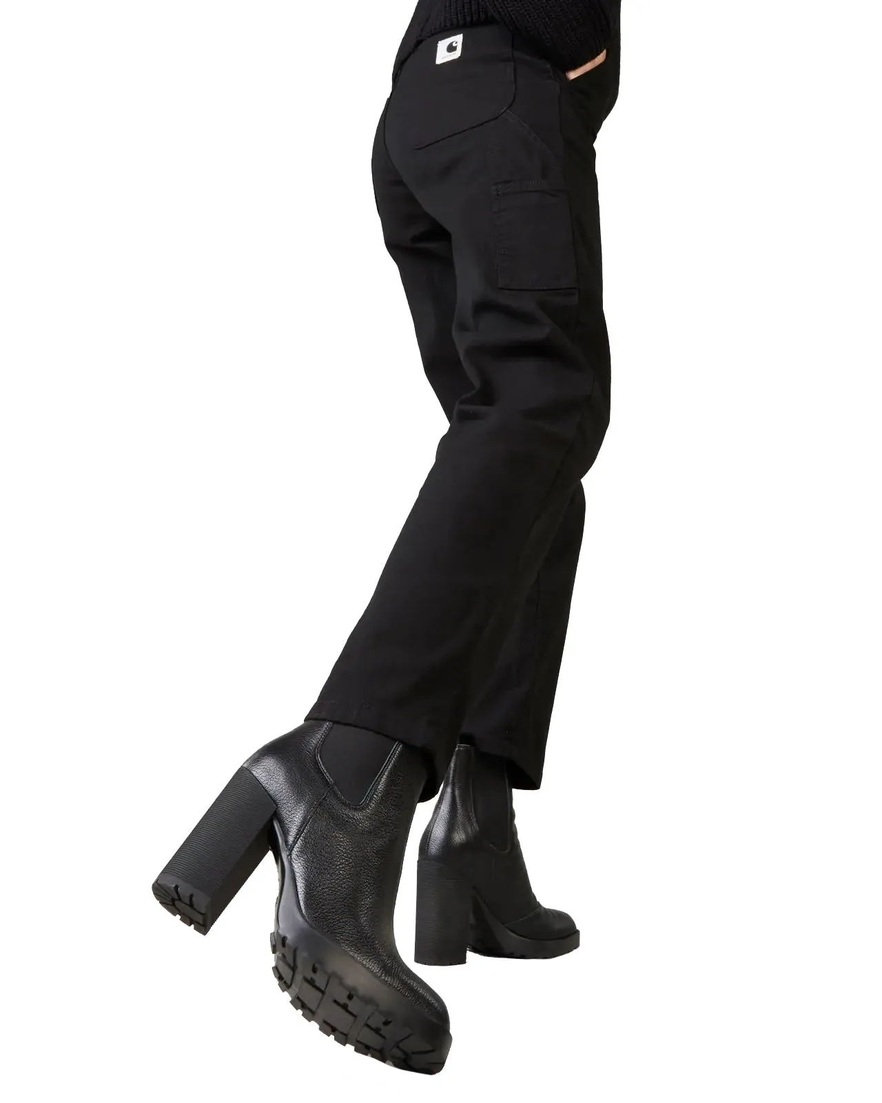Stivaletto Chelsea H623 pelle nera