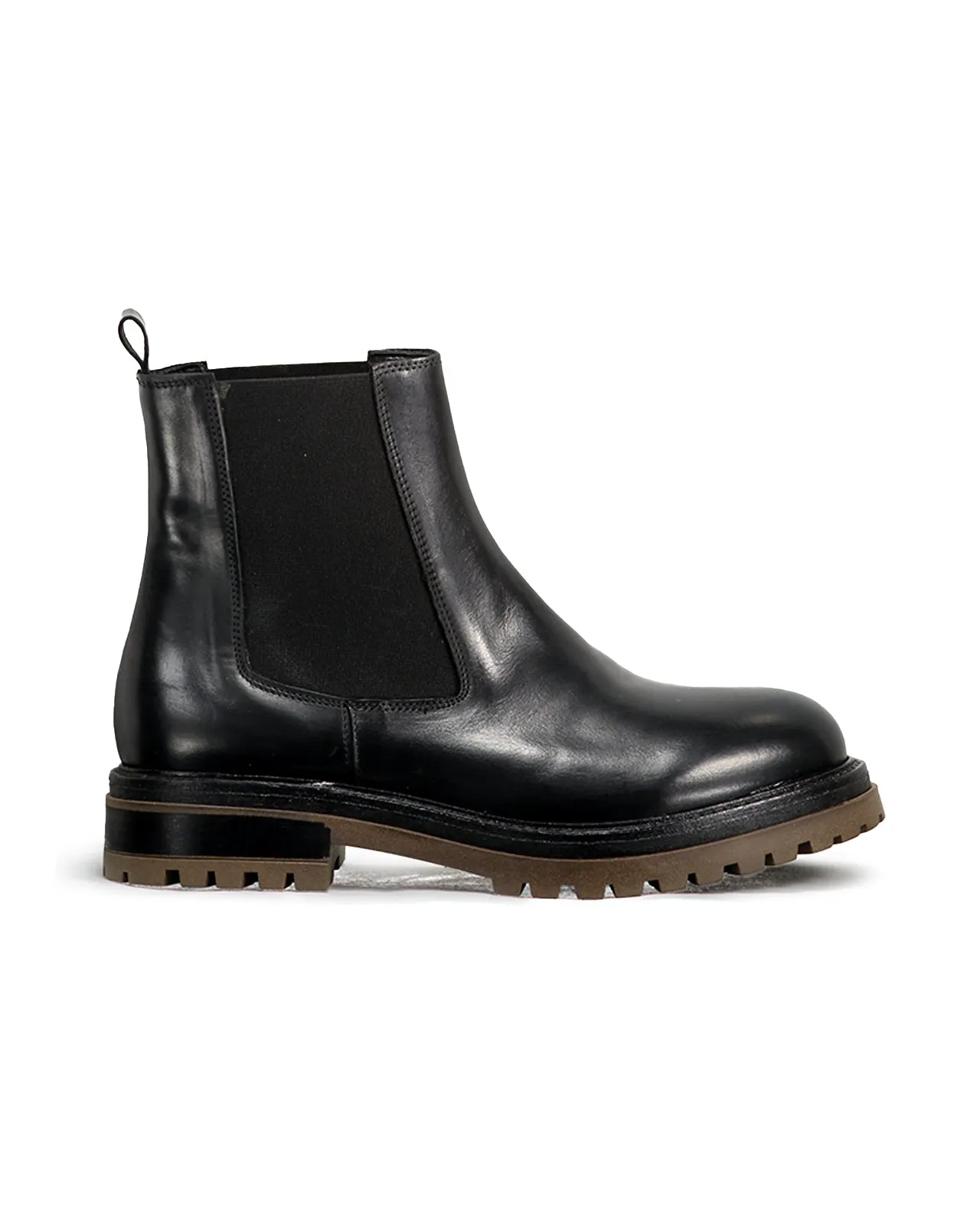Stivaletto Chelsea Lux pelle nera