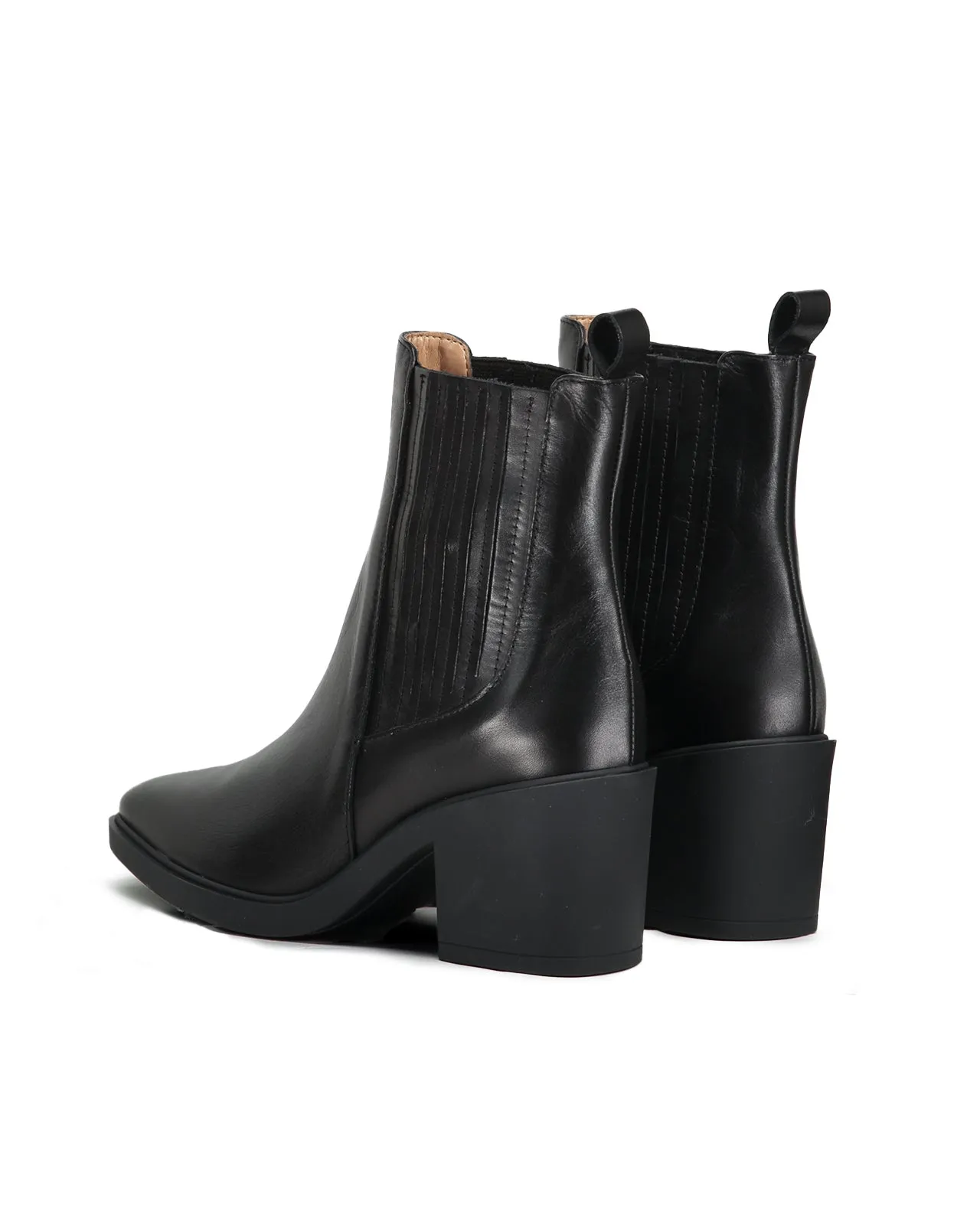 Stivaletto Chelsea Texano pelle nera