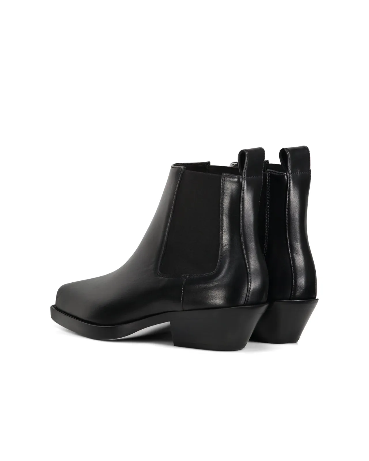 Stivaletto texano chelsea pelle nera