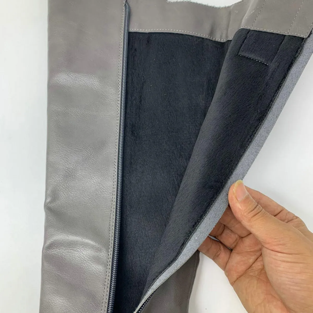 Stivali alti al ginocchio Stivali eleganti da donna in pelle con tacco Stivali eleganti in pelle da ufficio Stivali da donna