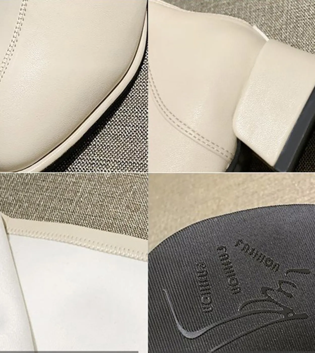 Stivali in pelle Tacco alto bianco Stivali in pelle bianca Donna 2023 Donna al ginocchio