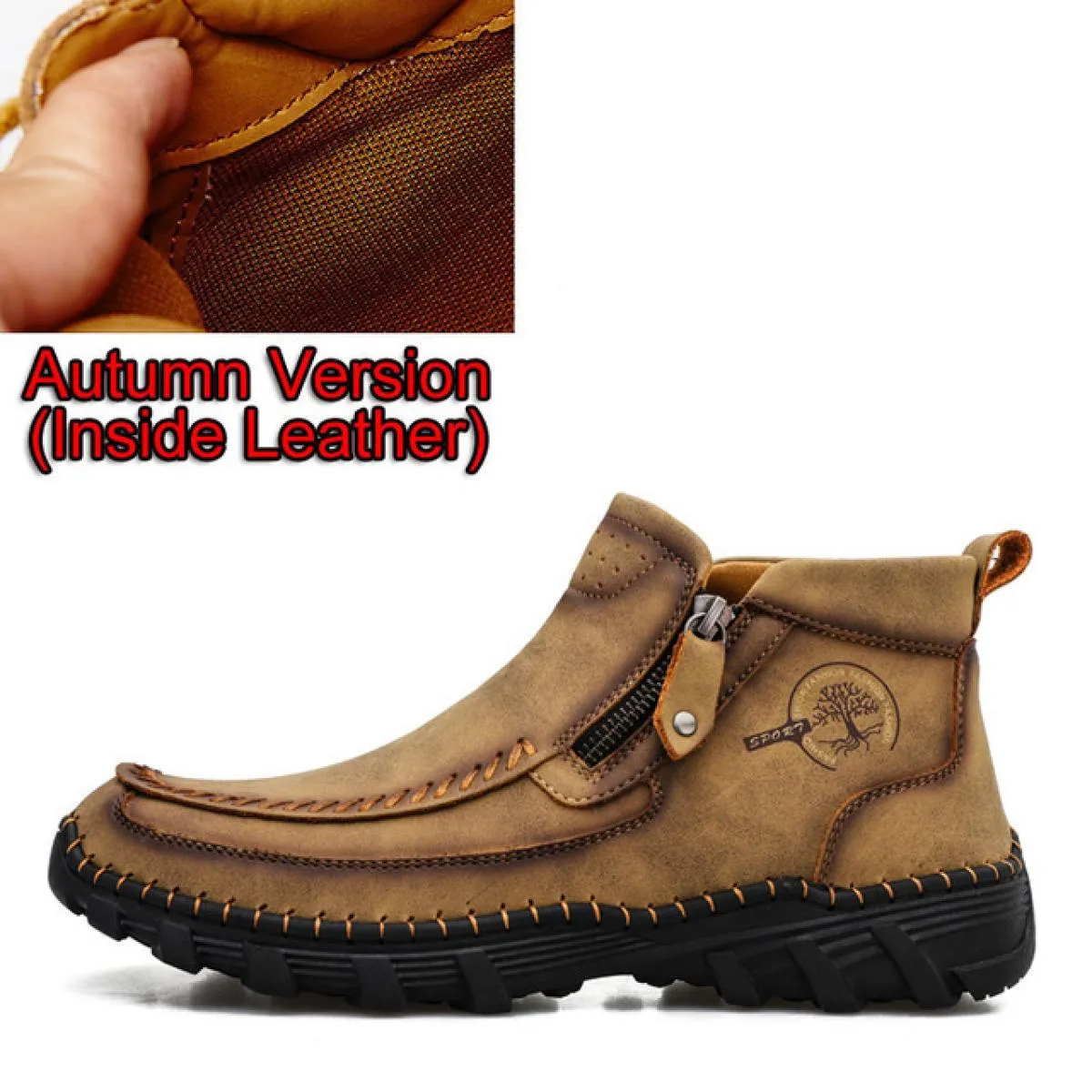 Stivali invernali da uomo con cerniera Scarpe Casual Stivali invernali caldi Uomo Autunno Inverno Stivali da uomo Stivali da uom