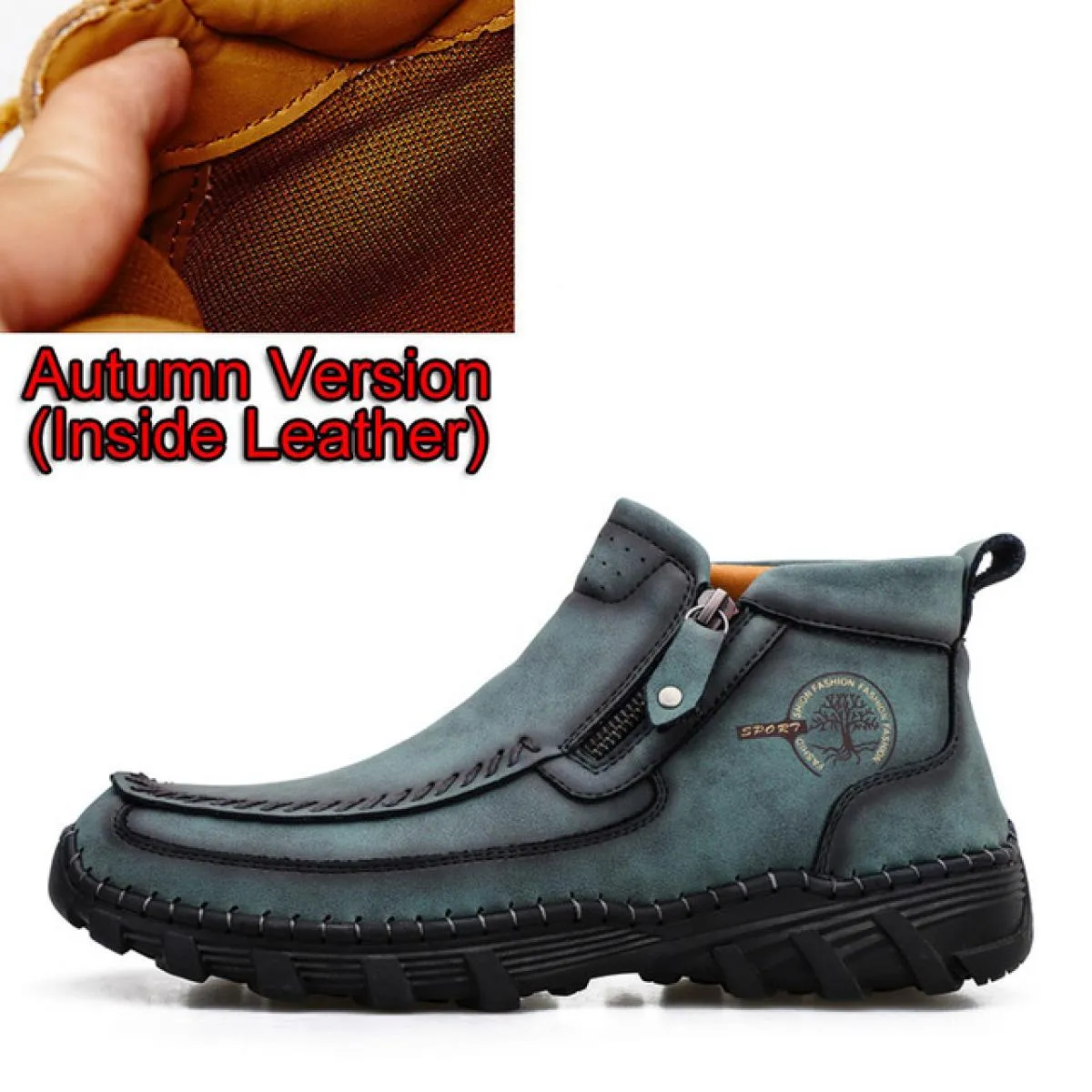 Stivali invernali da uomo con cerniera Scarpe Casual Stivali invernali caldi Uomo Autunno Inverno Stivali da uomo Stivali da uom