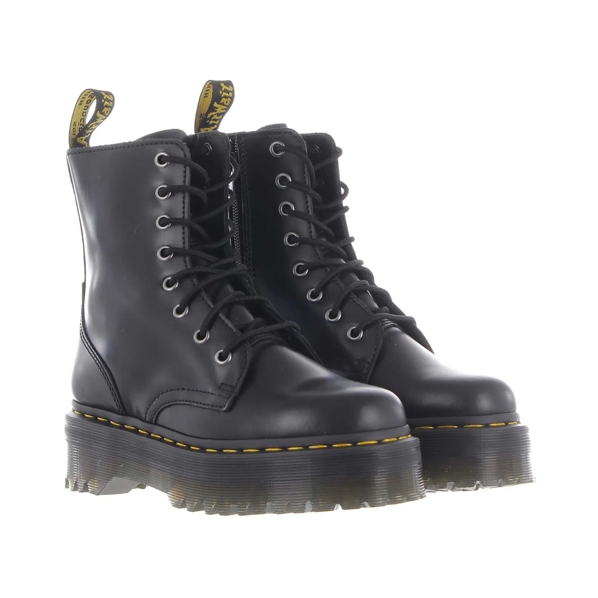 Stivali platform jadon in pelle smooth