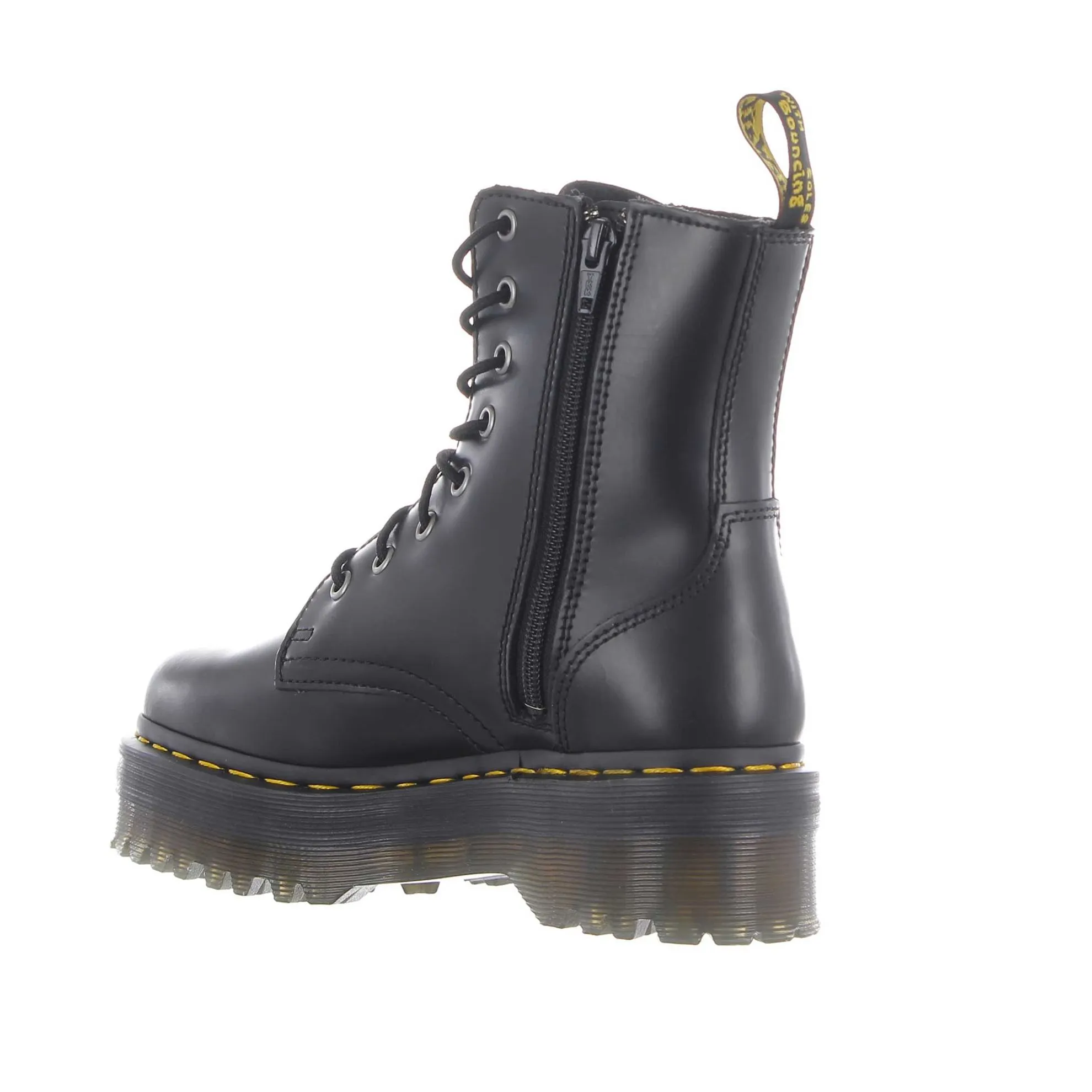 Stivali platform jadon in pelle smooth