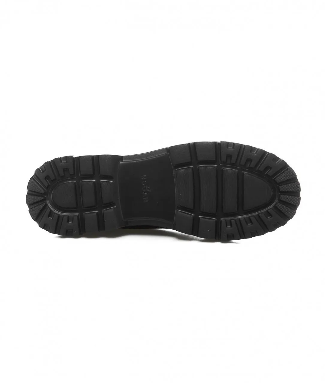 Stivali stringati in pelle nero nero