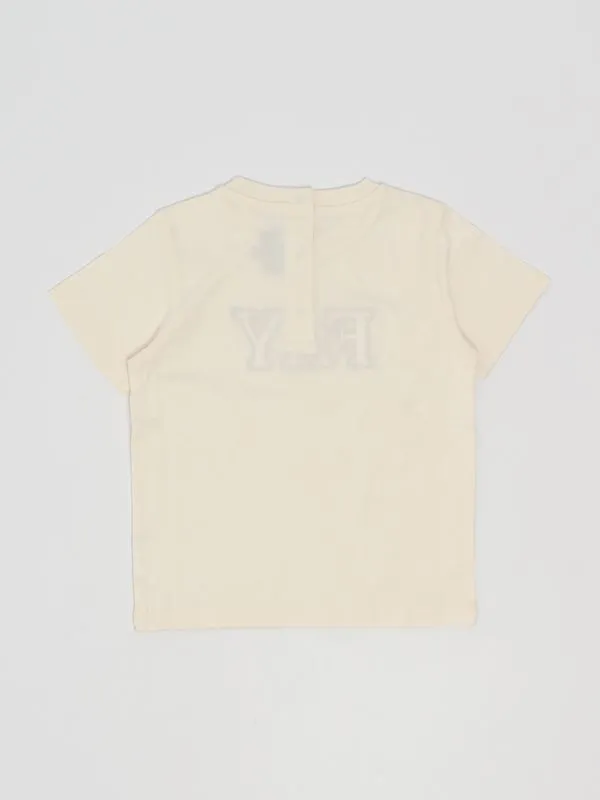 T-shirt bambino Fay in cotone Avorio
