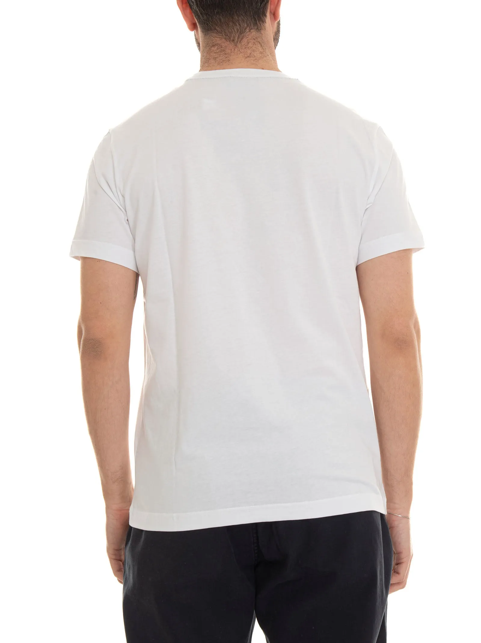 T-shirt girocollo mezza manica Bianco Fay Uomo