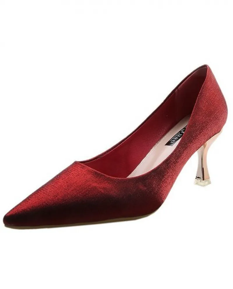 Tacchi alti da donna a punta stiletto primavera e autunno nuove scarpe semplici alla moda stiletto scarpe da donna eleganti pomp
