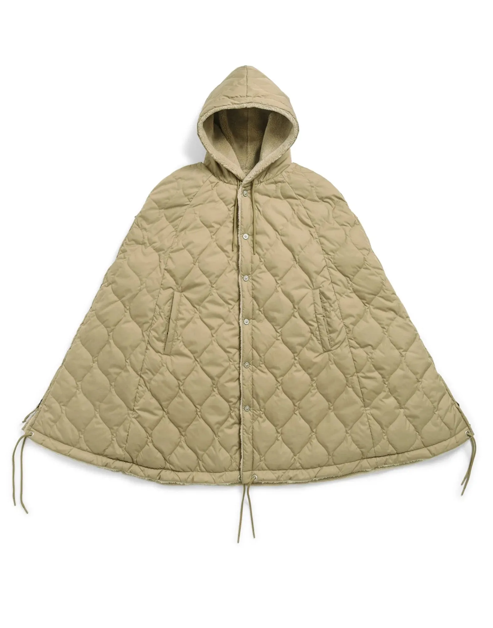 TAION Mantella Militare in Piumino Beige