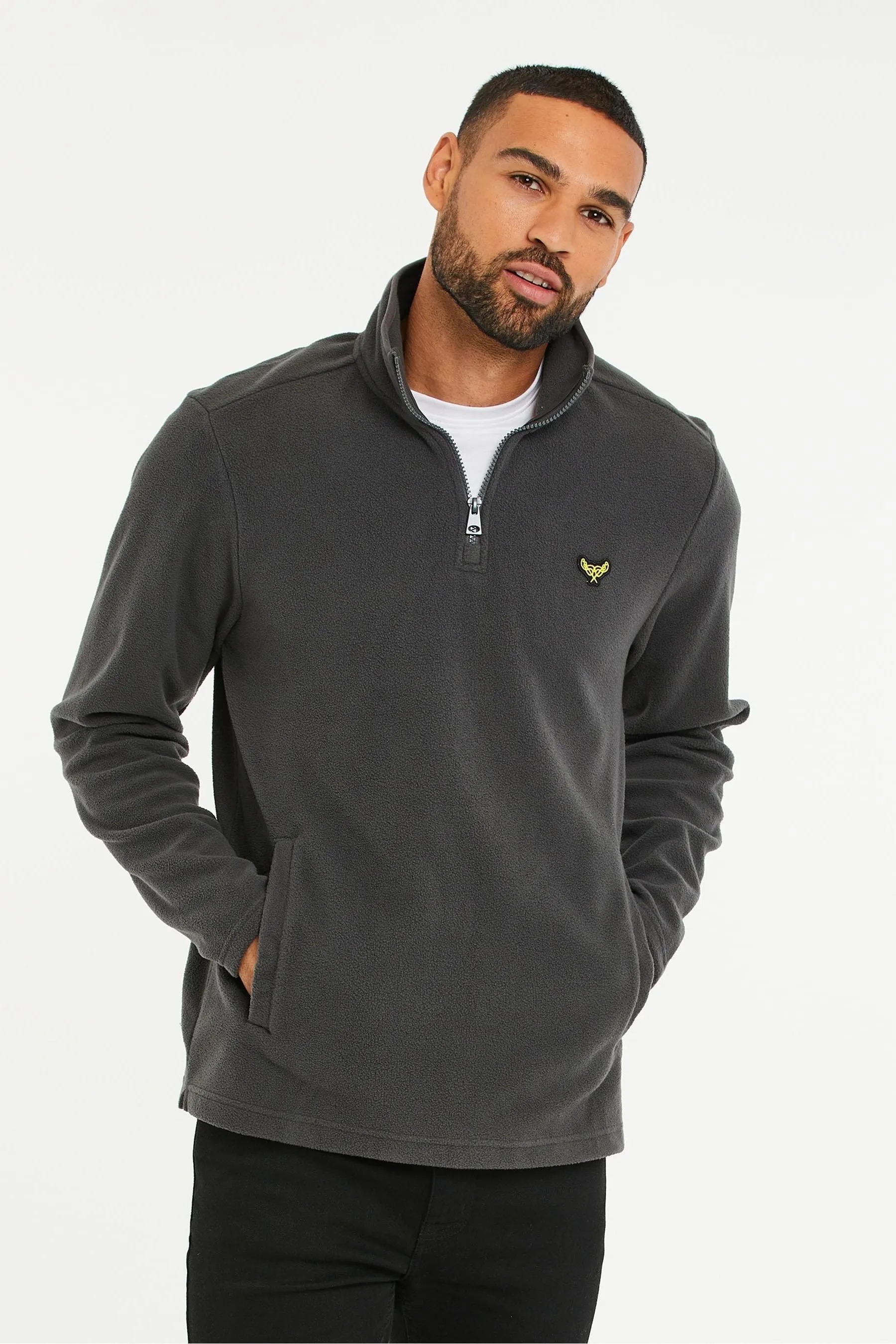 Threadbare 1/4 Zip Fleece Sweatshirt    