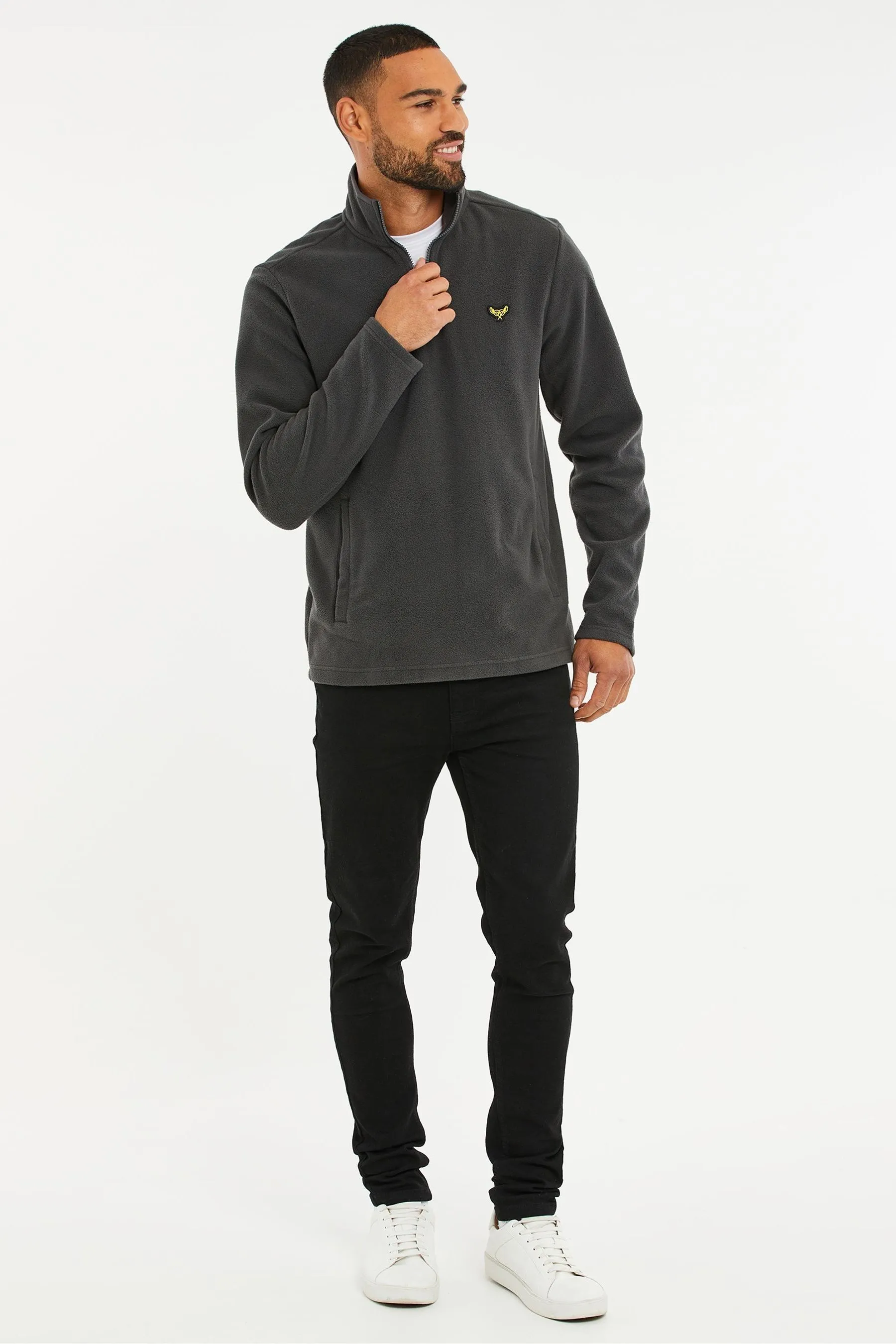 Threadbare 1/4 Zip Fleece Sweatshirt    