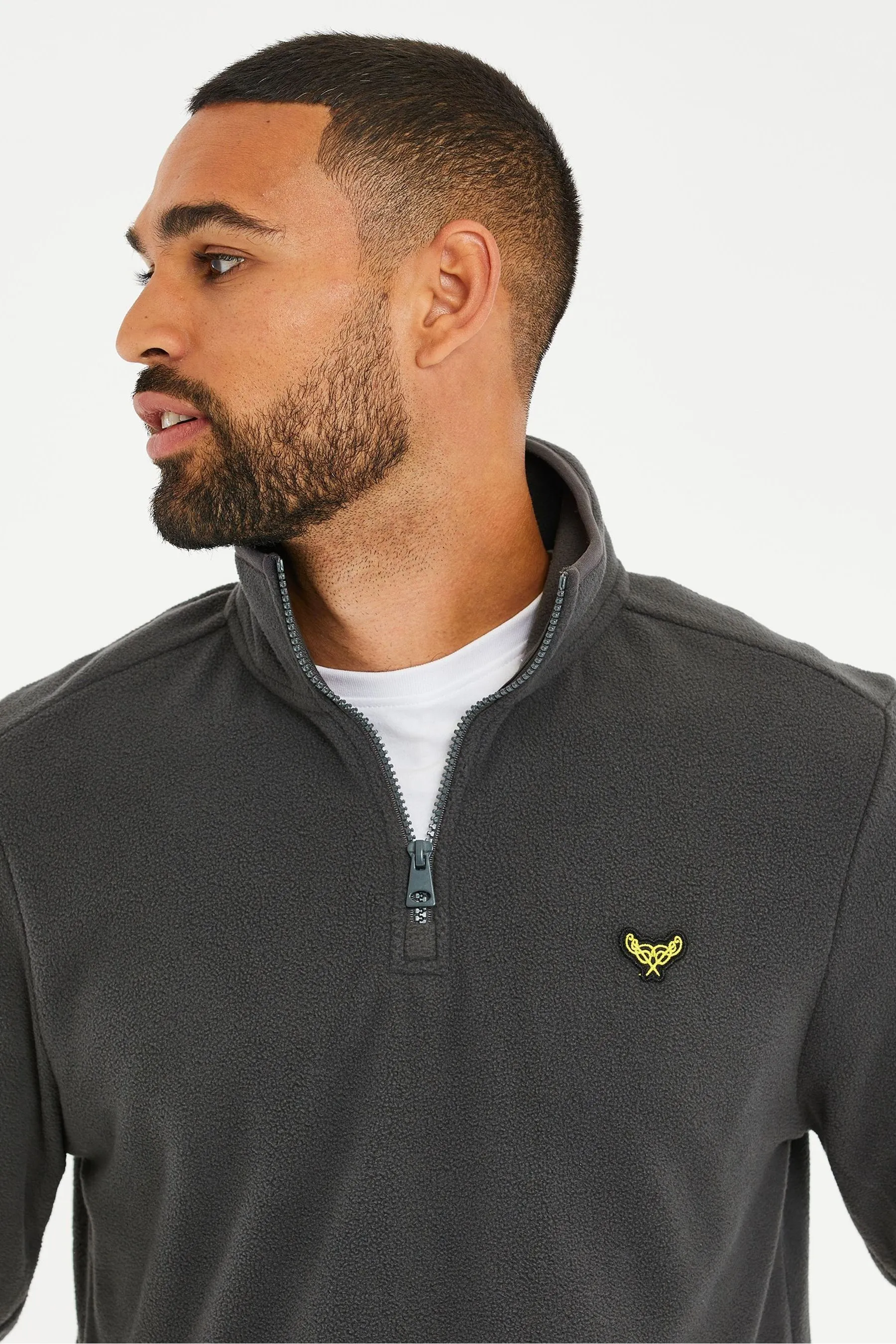 Threadbare 1/4 Zip Fleece Sweatshirt    