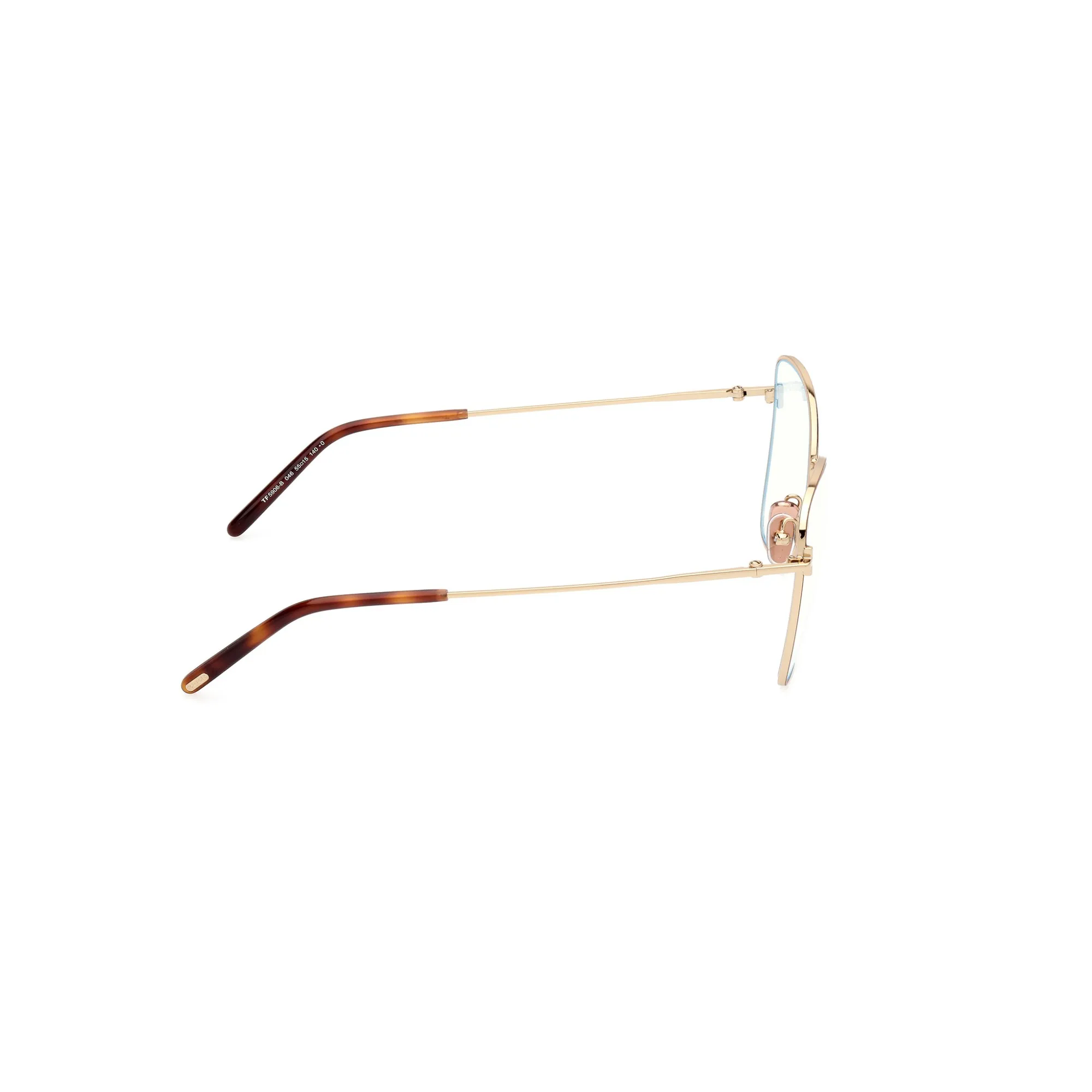   Tom Ford FT 5906-B Blue Block 046 Marrone Chiaro Opaco | Occhiale Da Vista Donna 