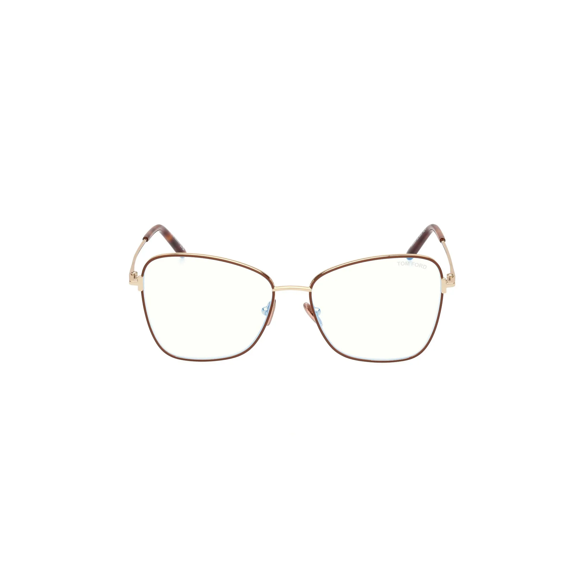   Tom Ford FT 5906-B Blue Block 046 Marrone Chiaro Opaco | Occhiale Da Vista Donna 