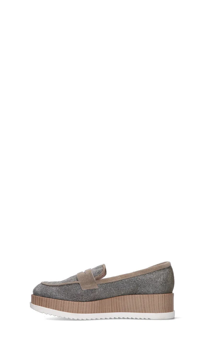 TOSCA BLU Mocassino donna beige in pelle
