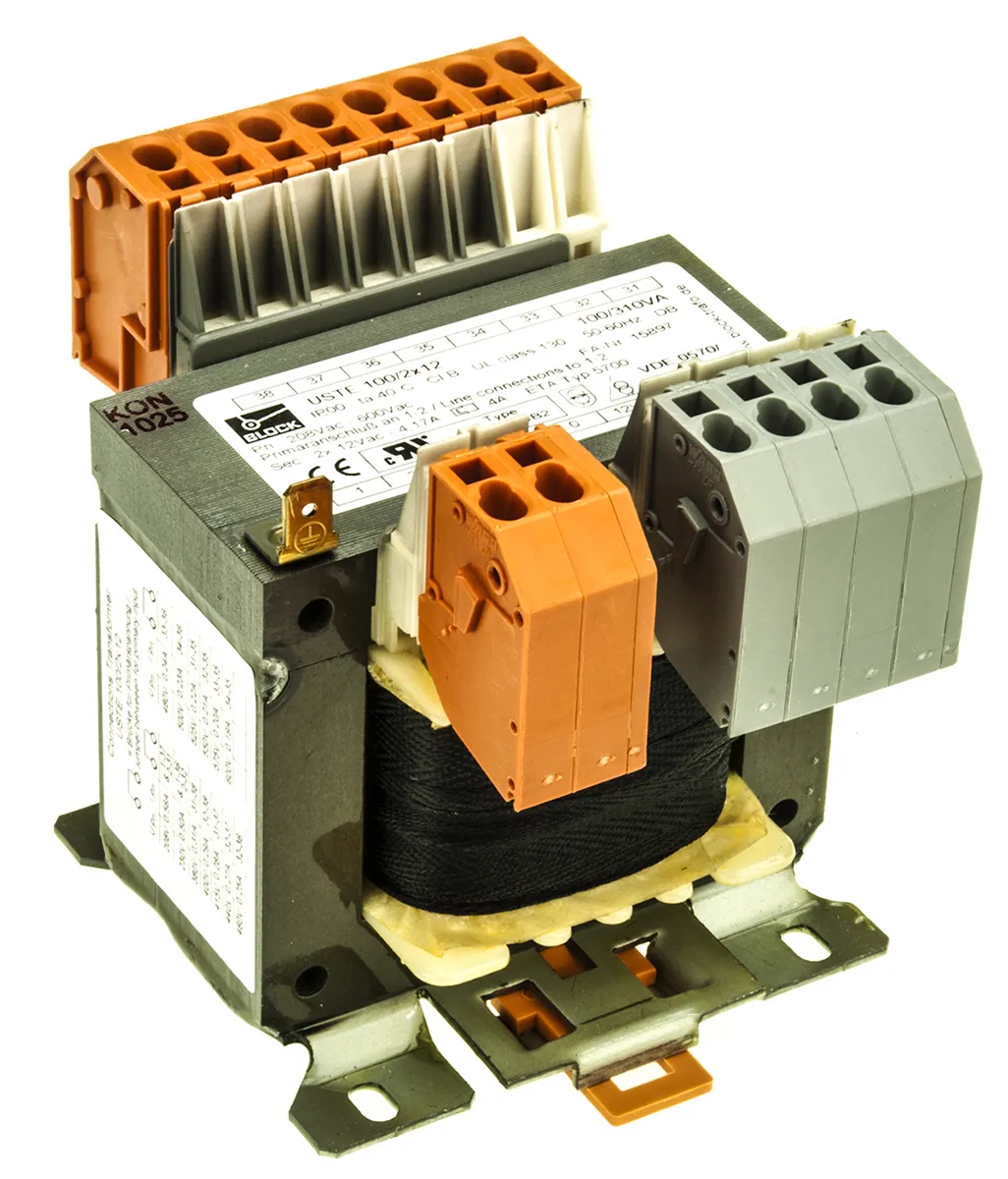 Trasformatore Block, primario 208 V ac, 230 V ac, 380 V ac, 400 V ac, 415 V ac, 440 V ac, 460 V ac, 480 V ac, 500 V ac,