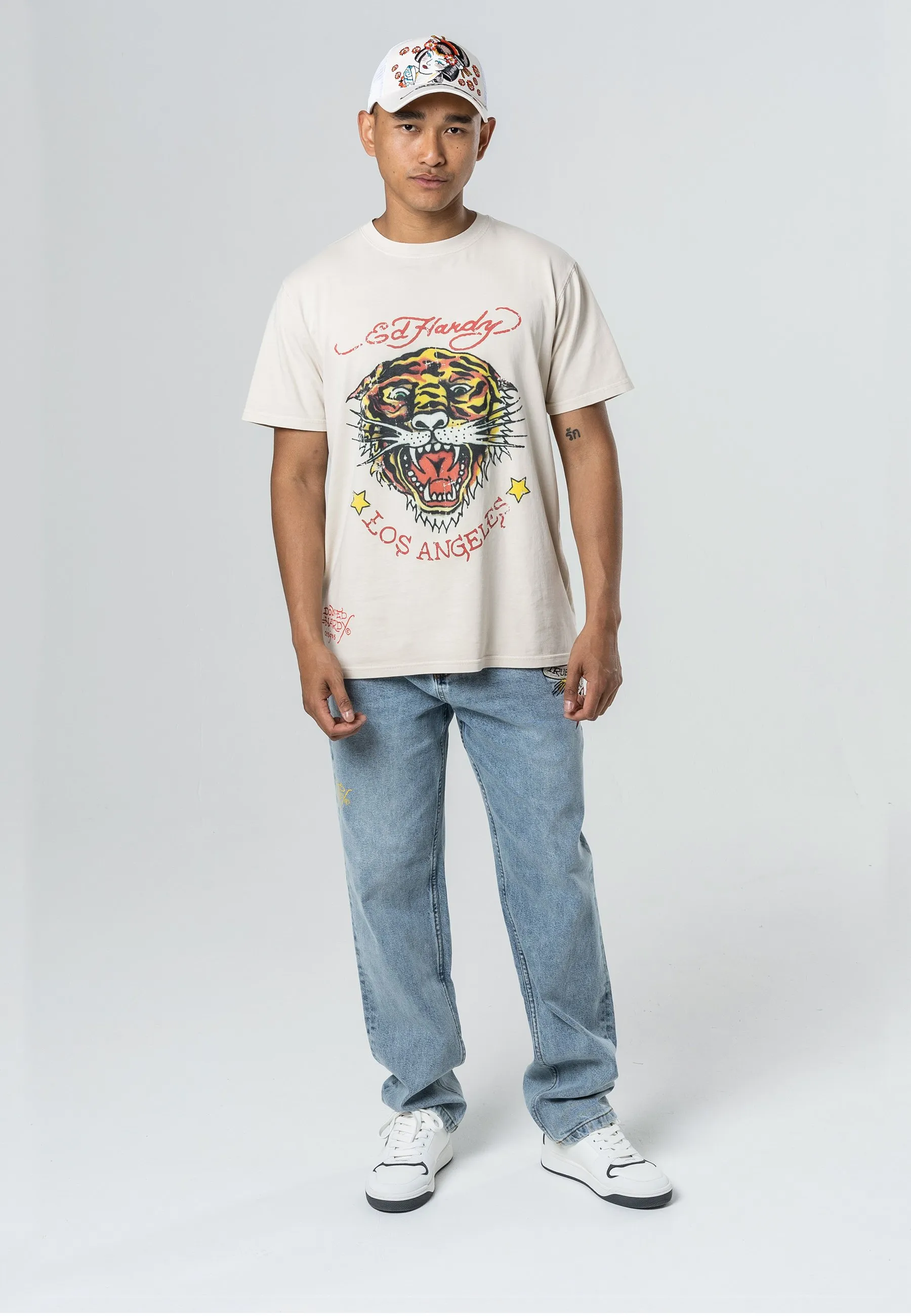 TRUE TIL DEATH TATTOO - Jeans a sigaretta