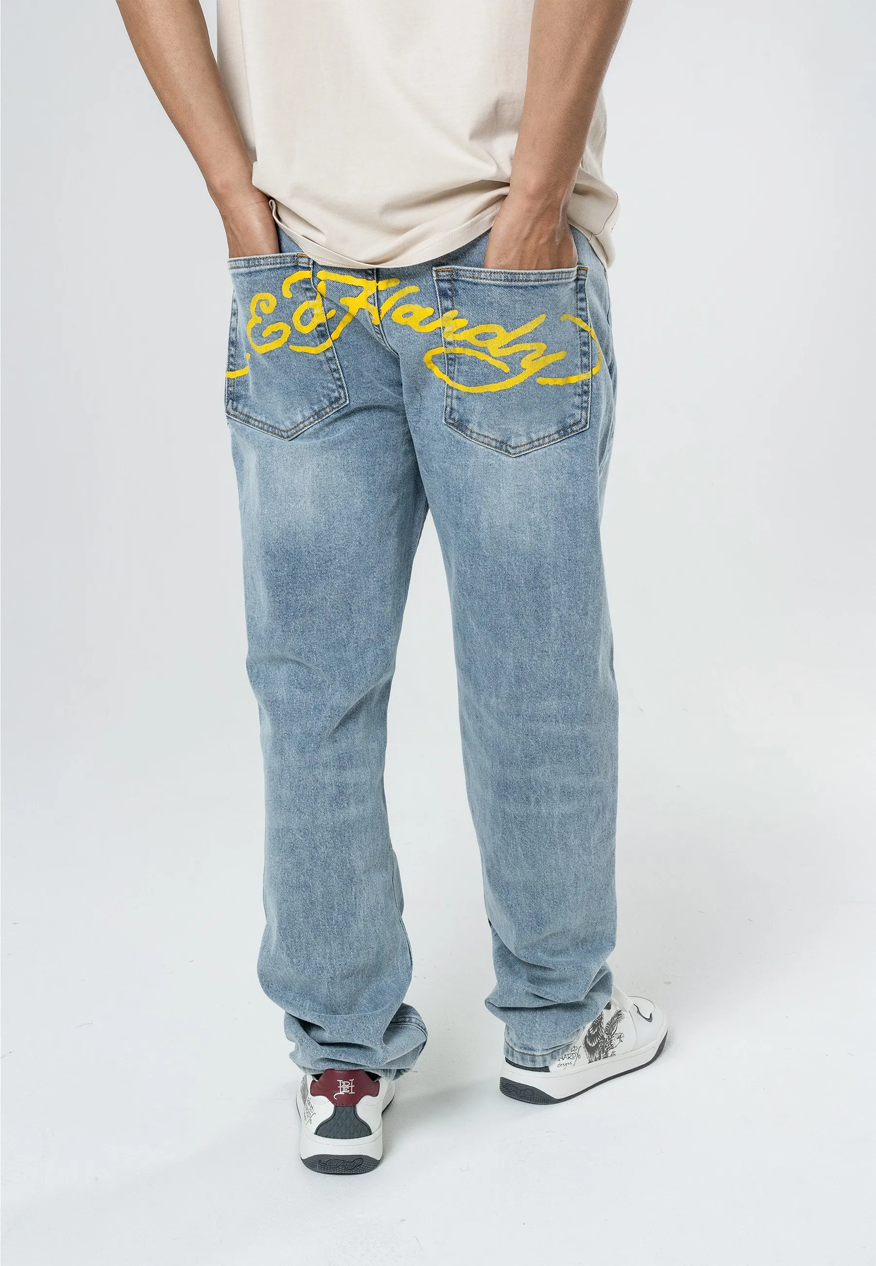 TRUE TIL DEATH TATTOO - Jeans a sigaretta