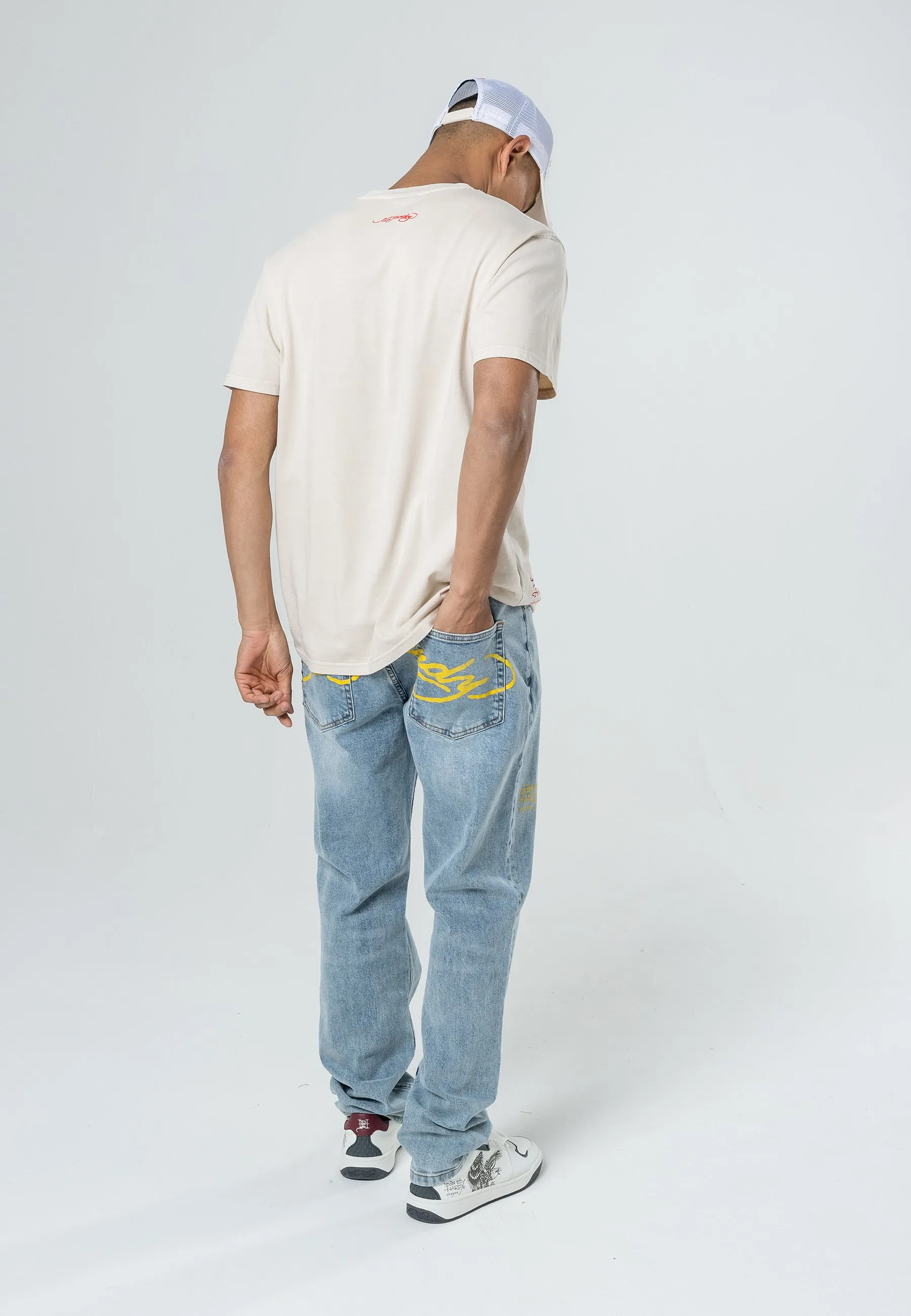 TRUE TIL DEATH TATTOO - Jeans a sigaretta