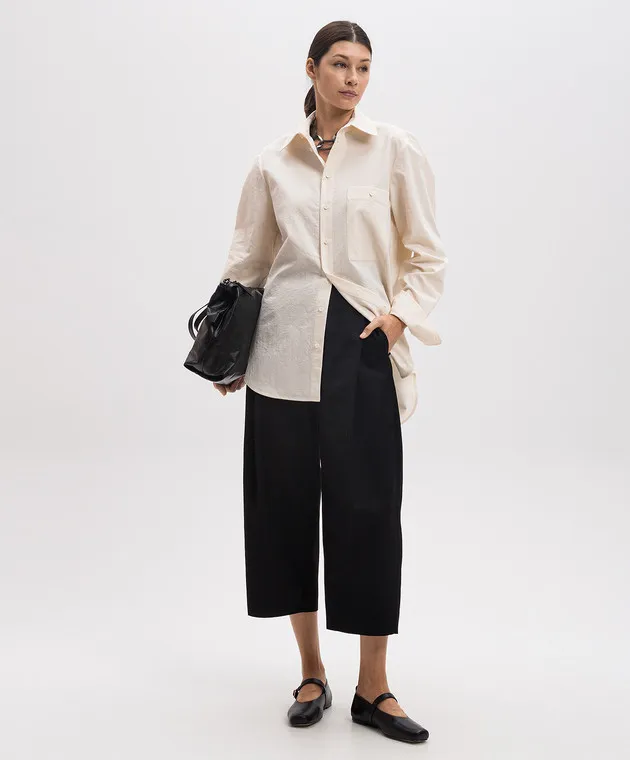 UMA WANG Camicia beige Tab UM1501