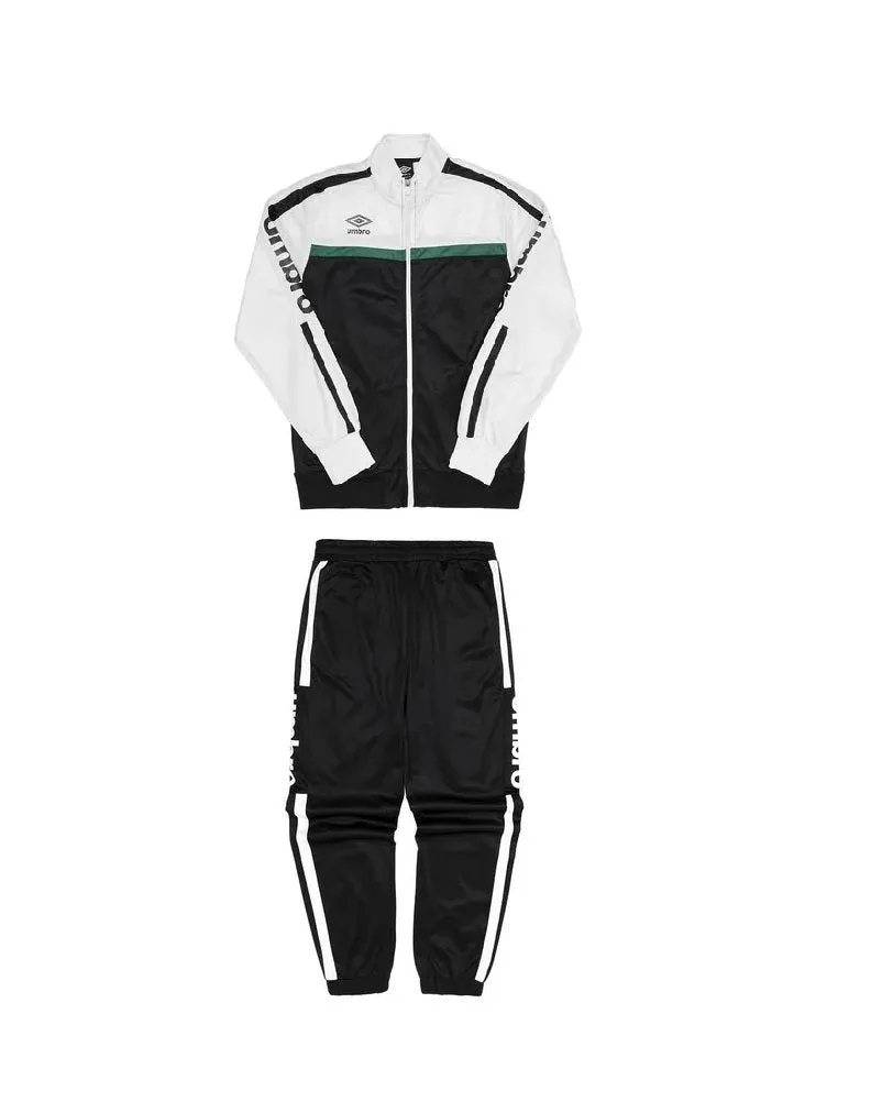 Umbro Tuta Colorblock Con Bande a Contrasto Nero Verde