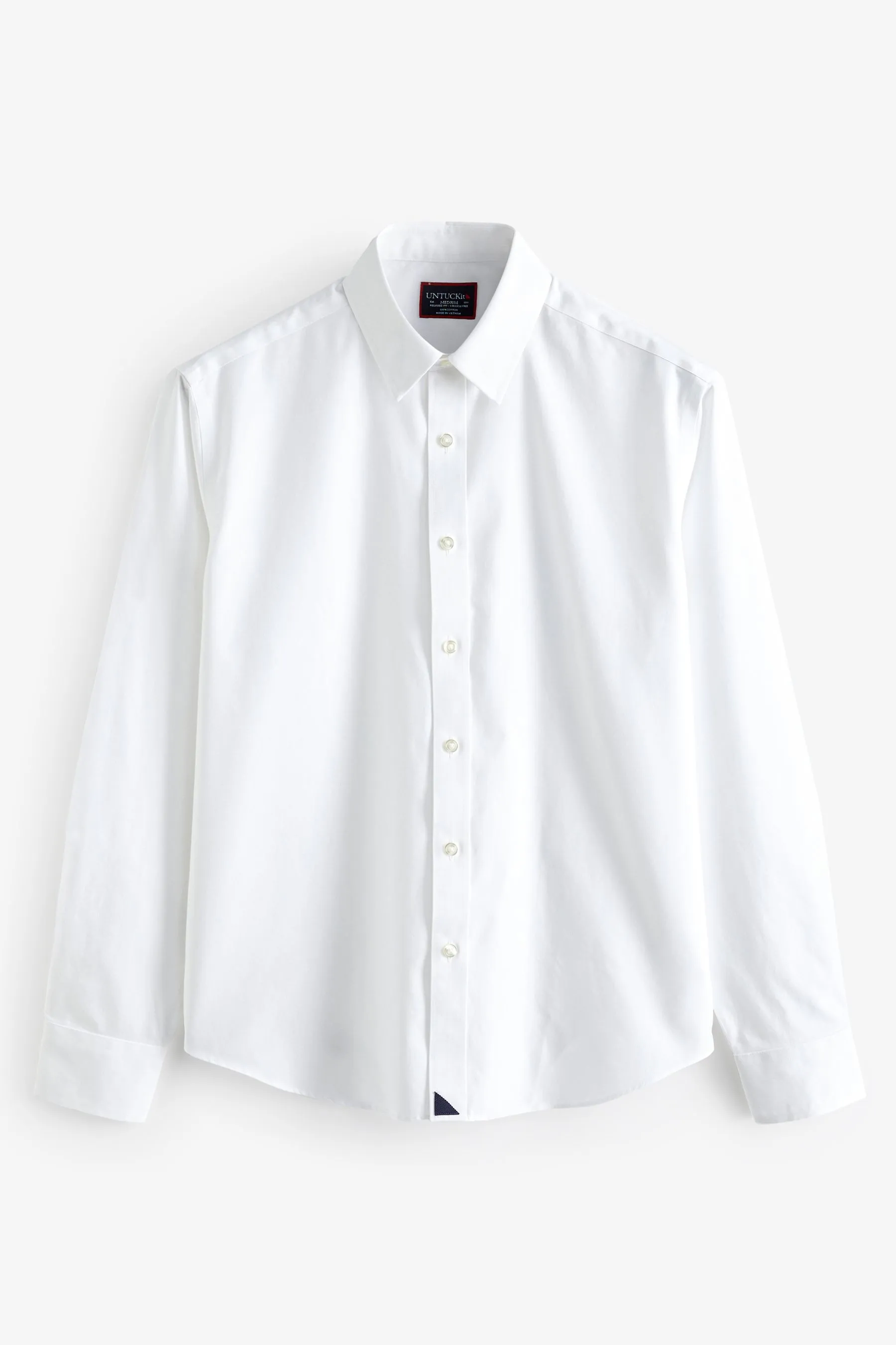 UnTuckIt 100% cotone senza pieghe vestibilità rilassata camicia Las Cases    