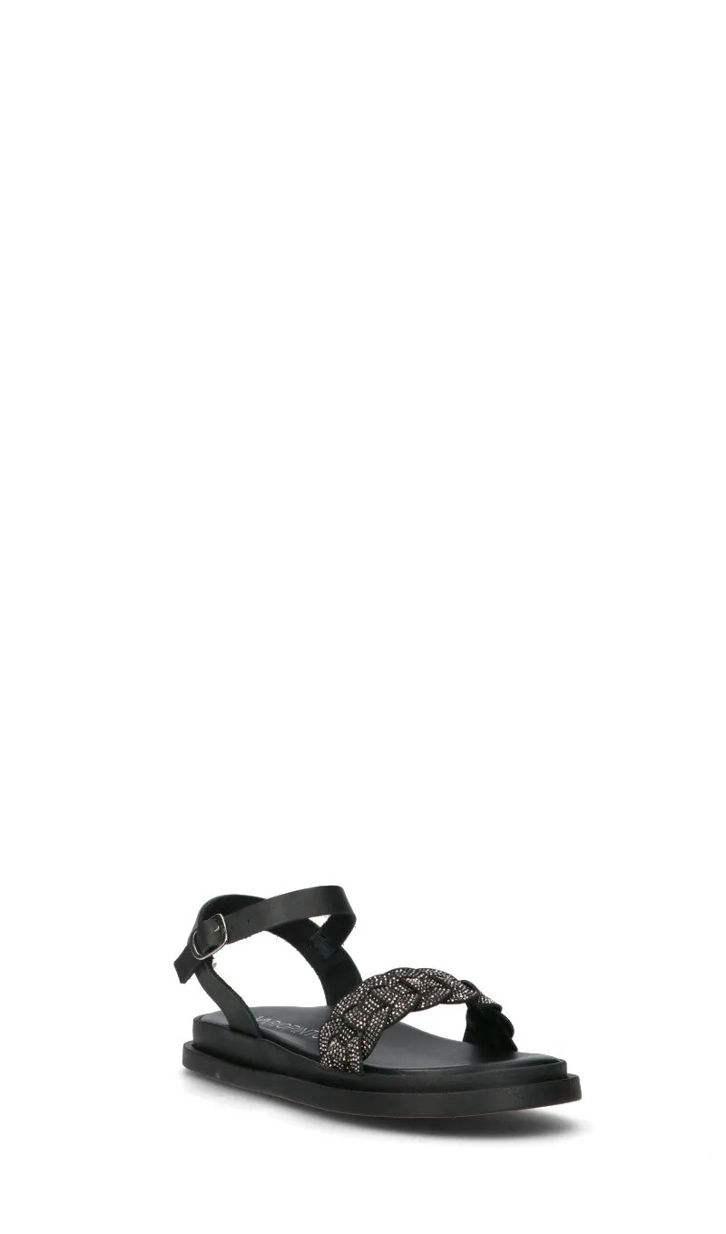 VARIOPINTO Sandalo donna nero in pelle