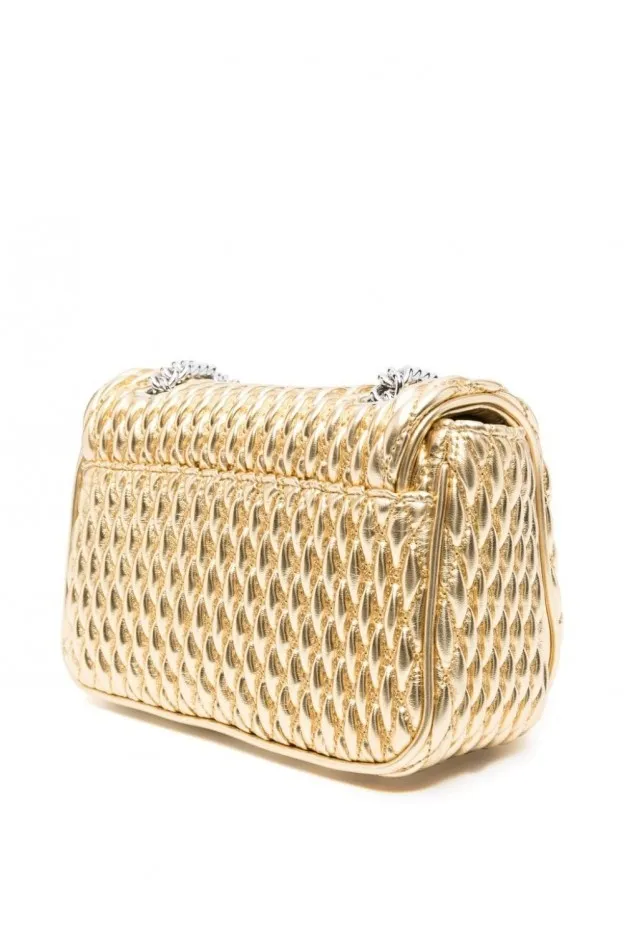 Versace Jeans Couture Borsa a spalla trapuntata con applicazione